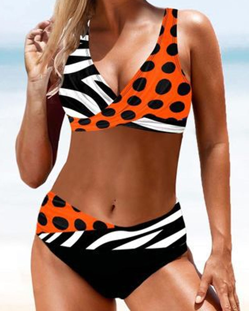 Traje de baño bikini de colores