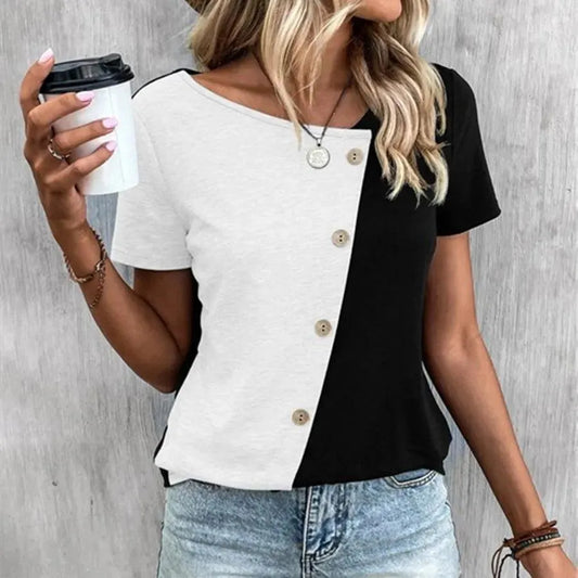 Camiseta de manga corta para mujer