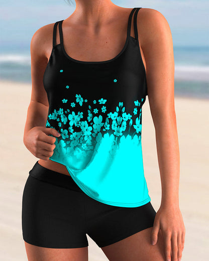 Conjunto tankini Trendy con estampado floral