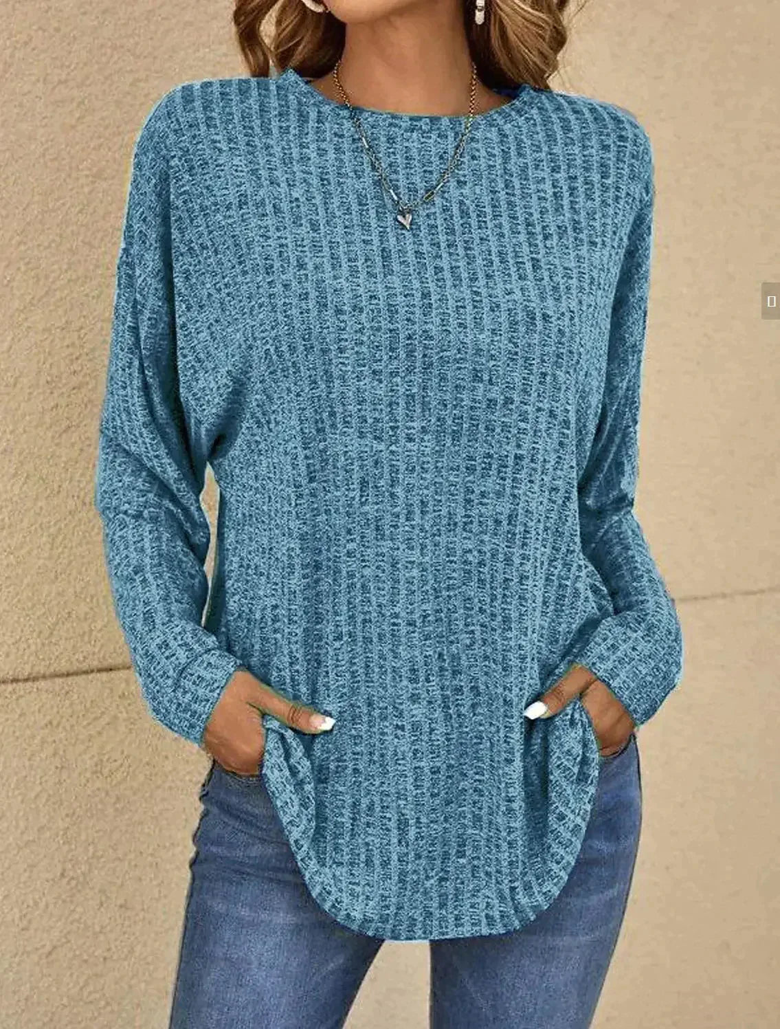 Ruby - Jersey informal con textura para mujer