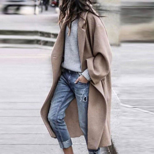 Abrigo de invierno elegante y a la moda - chic y cálido para mujer