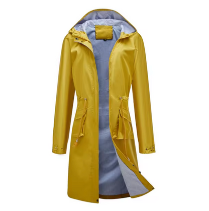 Abrigo impermeable con capucha