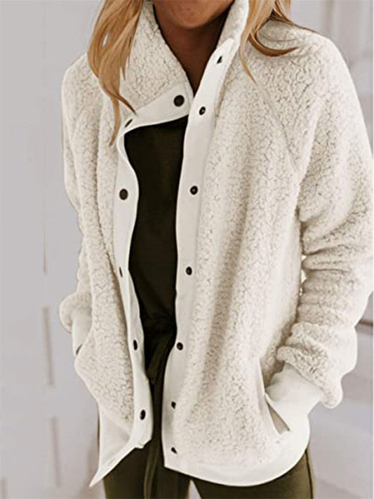 Cómoda chaqueta sin capucha para el frío