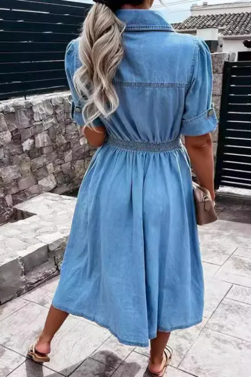 Daphne | Vestido camisero vaquero de mujer