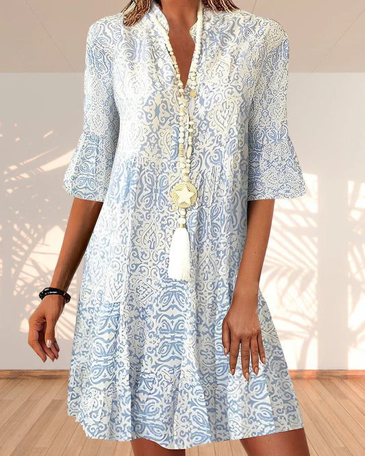 vestido midi con cara fresca