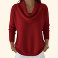 Damski Sweter z Golfem Cowl Neck