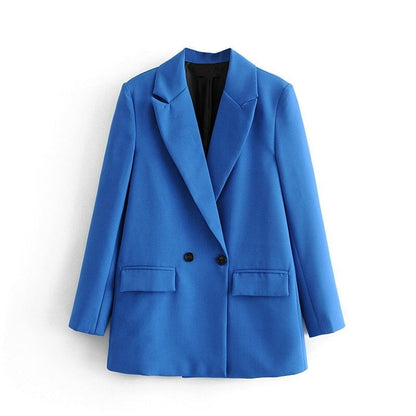 Blazer de doble botonadura para mujer