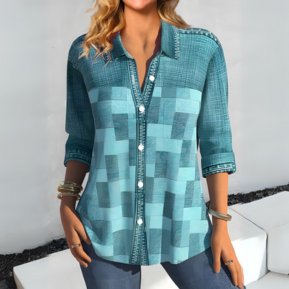 Kezia - Blusa de cuadros para mujer - Moderna y versátil