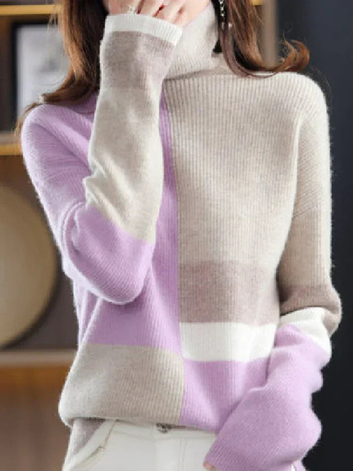 Riley | jersey clásico de cuello alto para mujer
