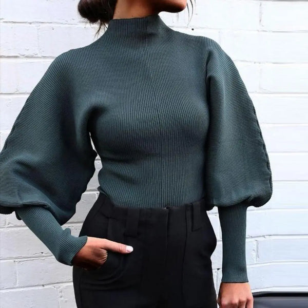 Analia - Chic Puff Sweater para Mujer