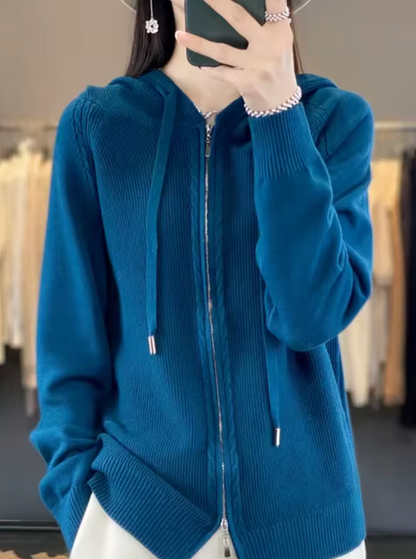 | Chaqueta de punto con capucha