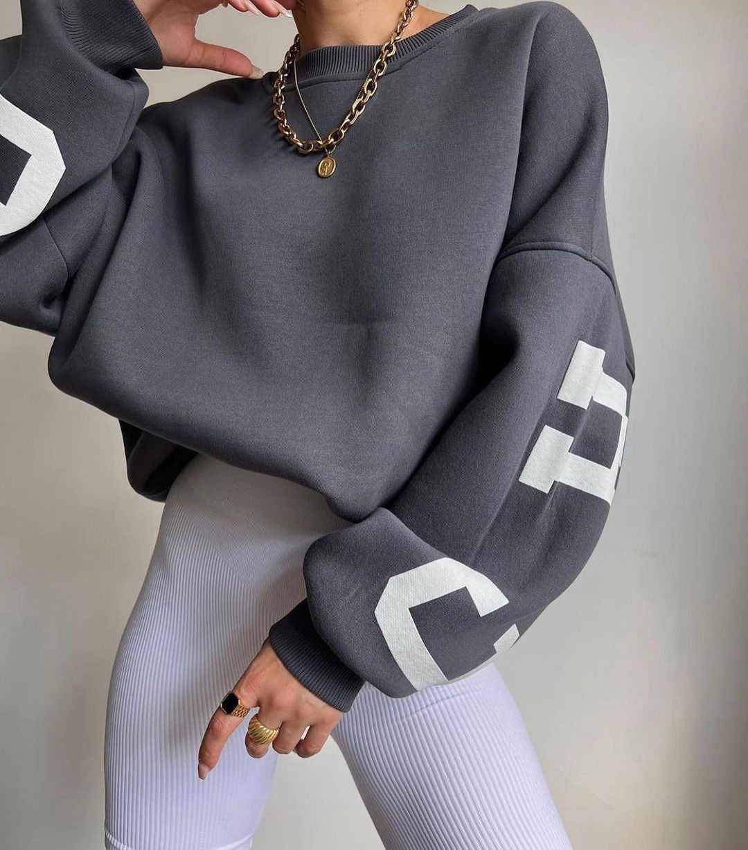 Sudadera oversize de mujer