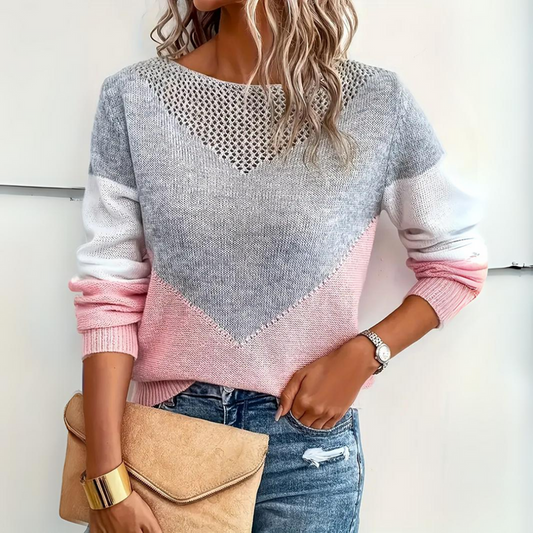 Elegante jersey con expresivo estampado