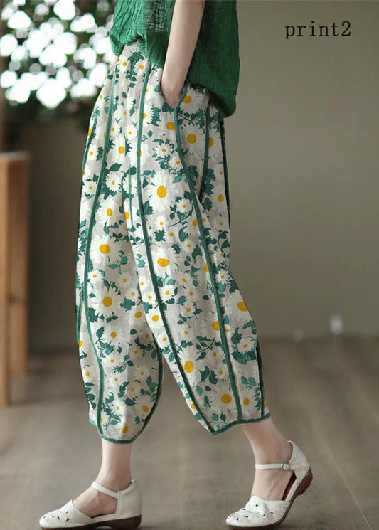 Fianna - Pantalones anchos con estampado floral