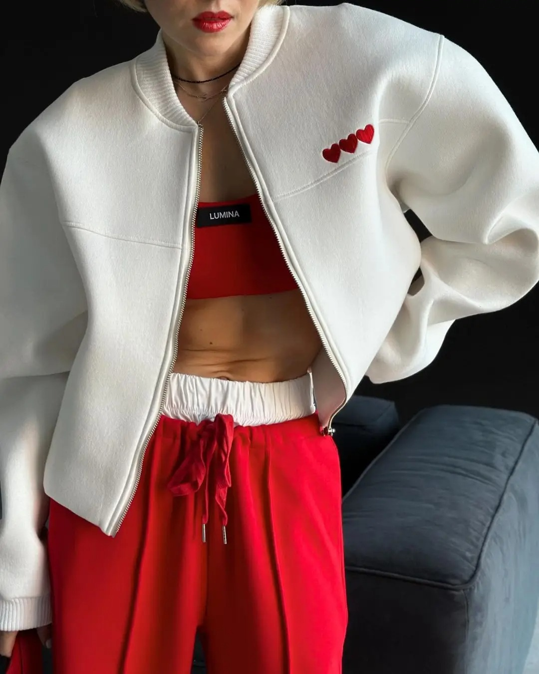 Chaqueta Bernique | Casual Chaqueta Bomber Corazón