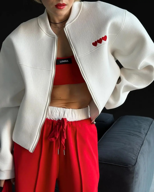 Chaqueta Bernique | Casual Chaqueta Bomber Corazón