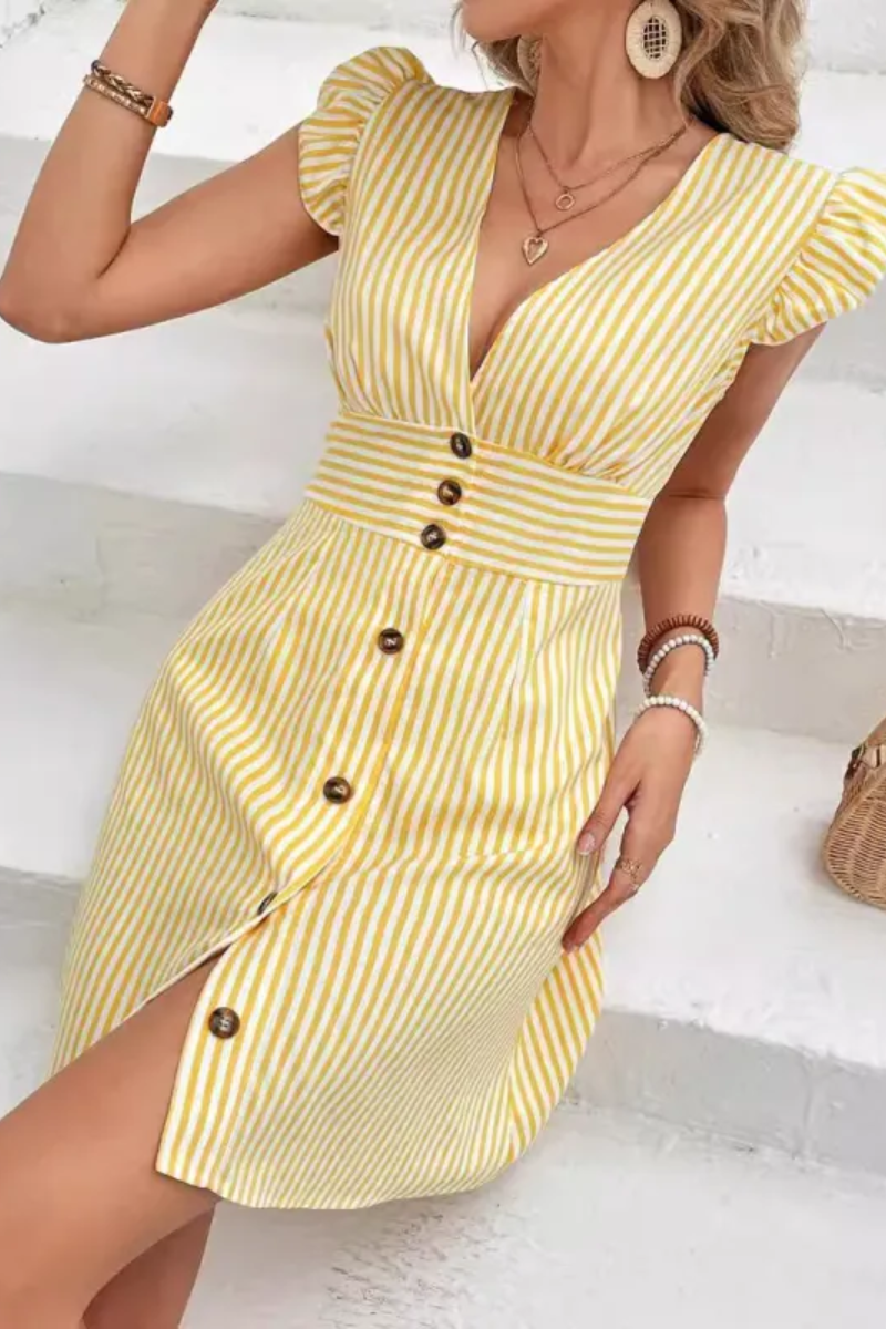 Elise | Vestido camisero de mujer con cuello en V