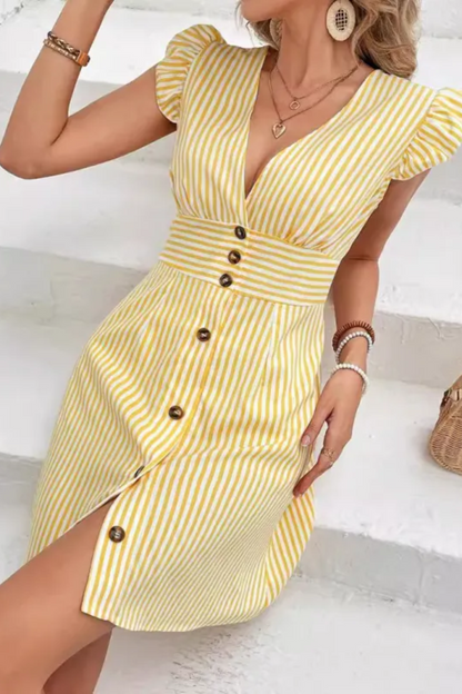 Elise | Vestido camisero de mujer con cuello en V