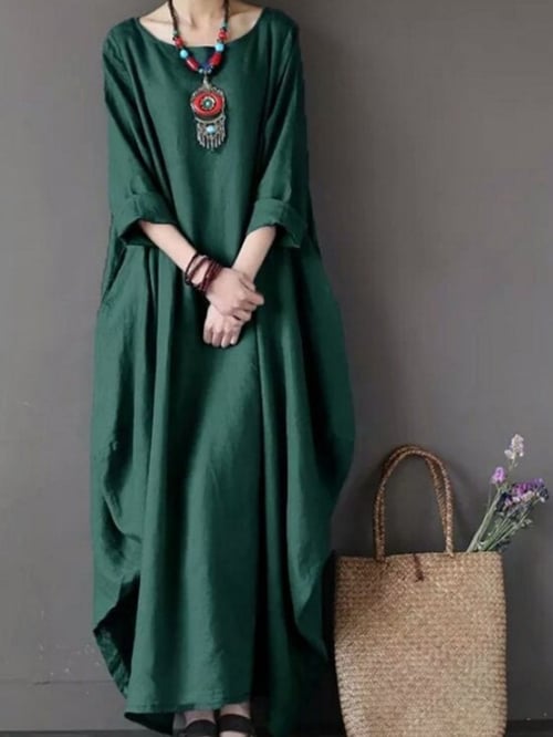 Vestido de mujer holgado en talla grande