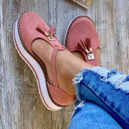 Karla - Sandalias zapato borlas Sunshine Bliss