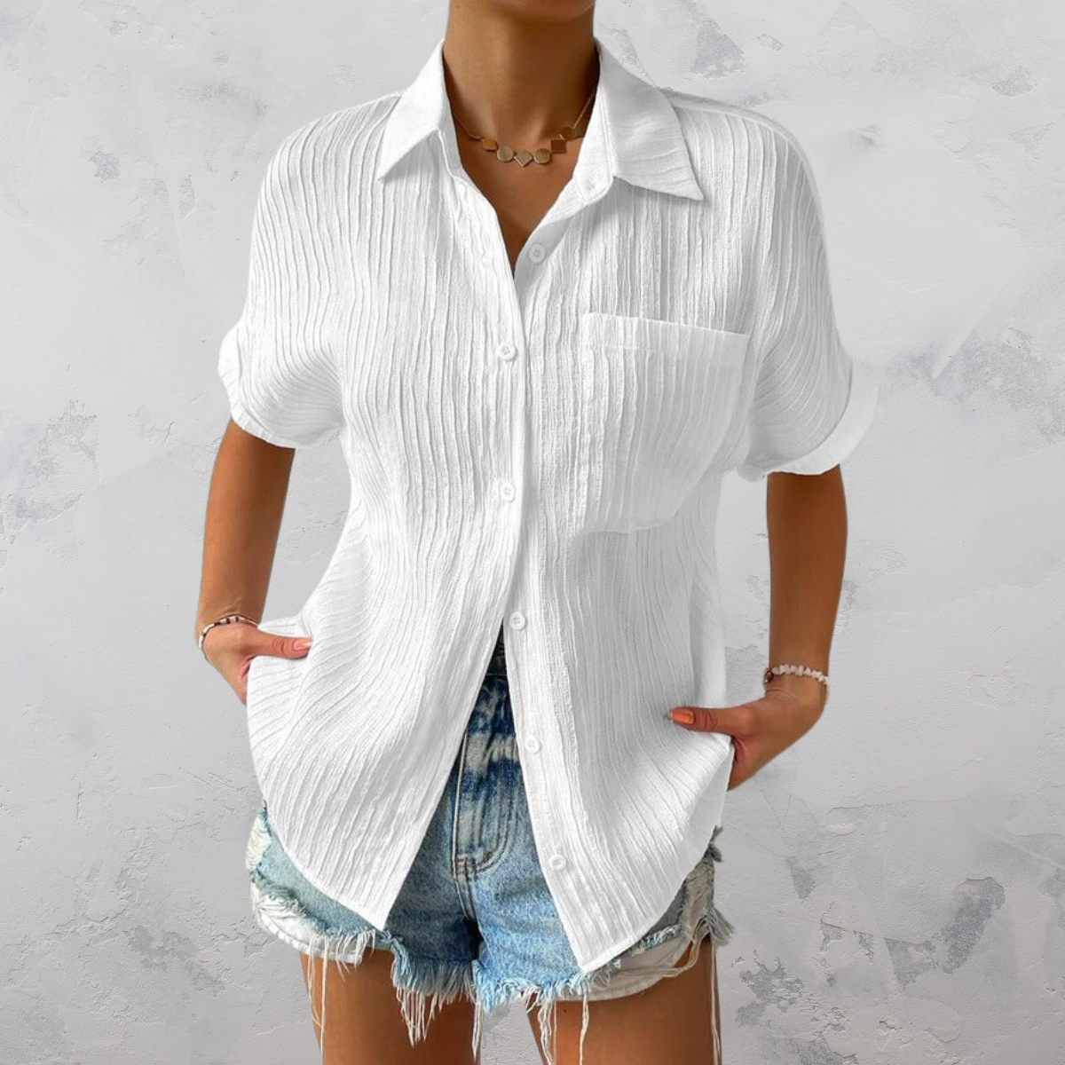 Fay | Blusa Casual Ligera con Cierre de Botones para Mujer