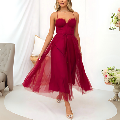 Vestido midi de fiesta para mujer