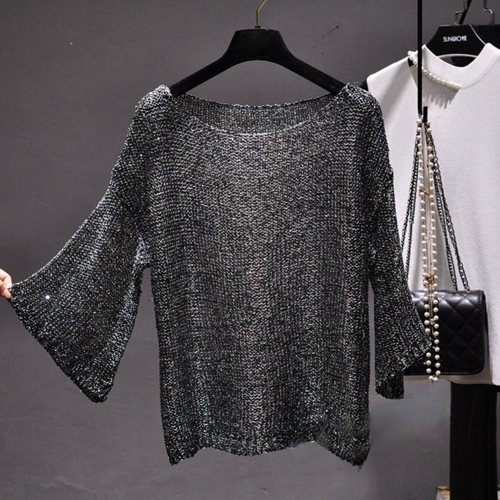 Lujoso jersey de lentejuelas: elegancia y brillo