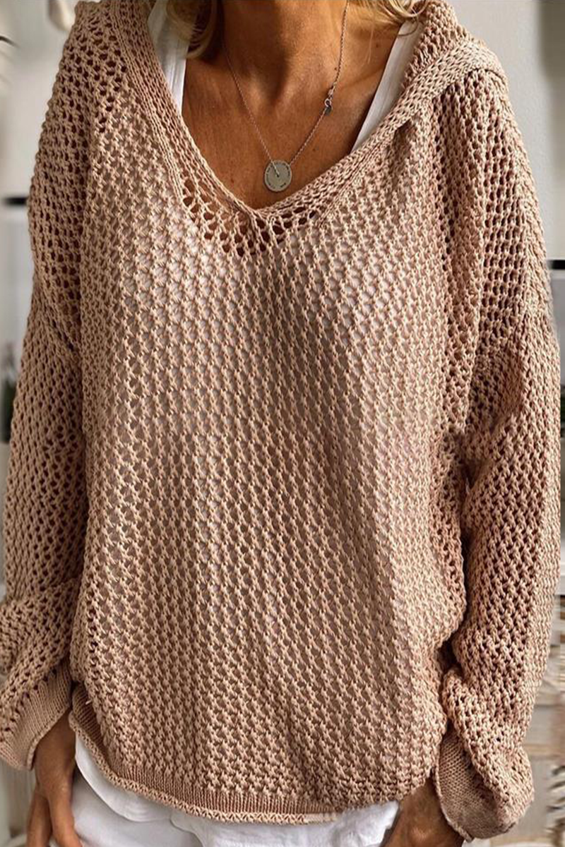 Paula | Sudadera de punto con capucha