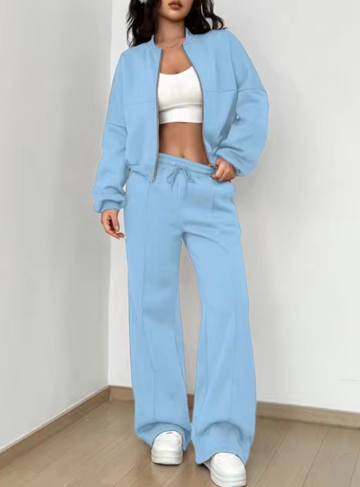 Elisa | Conjunto de chaqueta y pantalón de jogging con cremallera