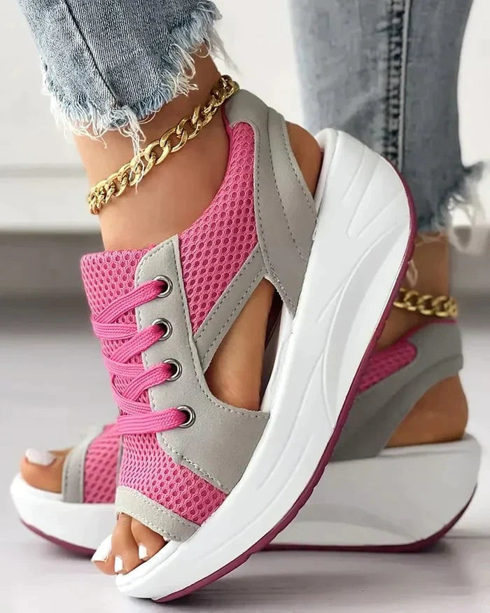 Amy | elegantes sandalias con plantillas en contraste y soporte para el arco del pie