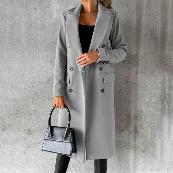 Chaqueta de invierno con solapas para mujer