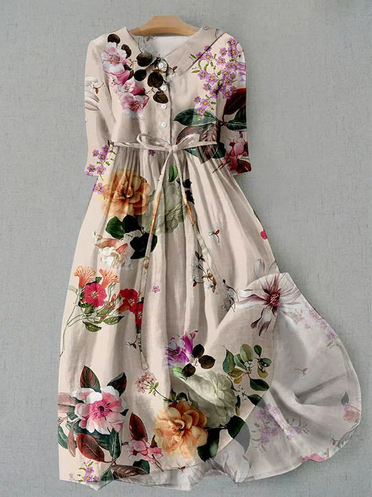 Vestido floral Eleanor - elegancia informal