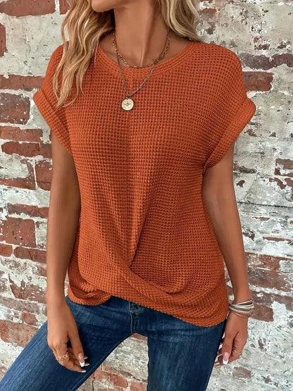 Camiseta de punto | Casual | Material transpirable | Perfecta para el día a día