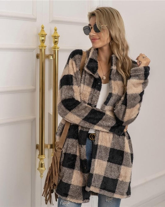 Laura - Elegante chaqueta a cuadros