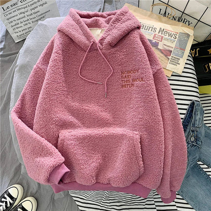 Margaux - Sudadera polar gruesa con capucha