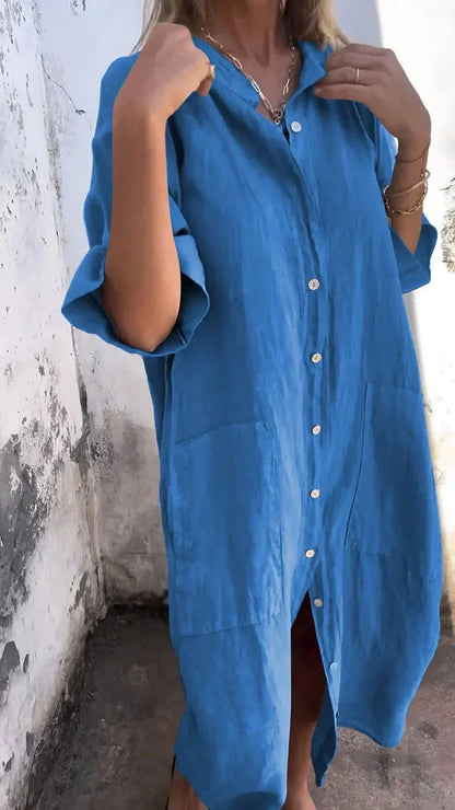 Long Casual shirt dress