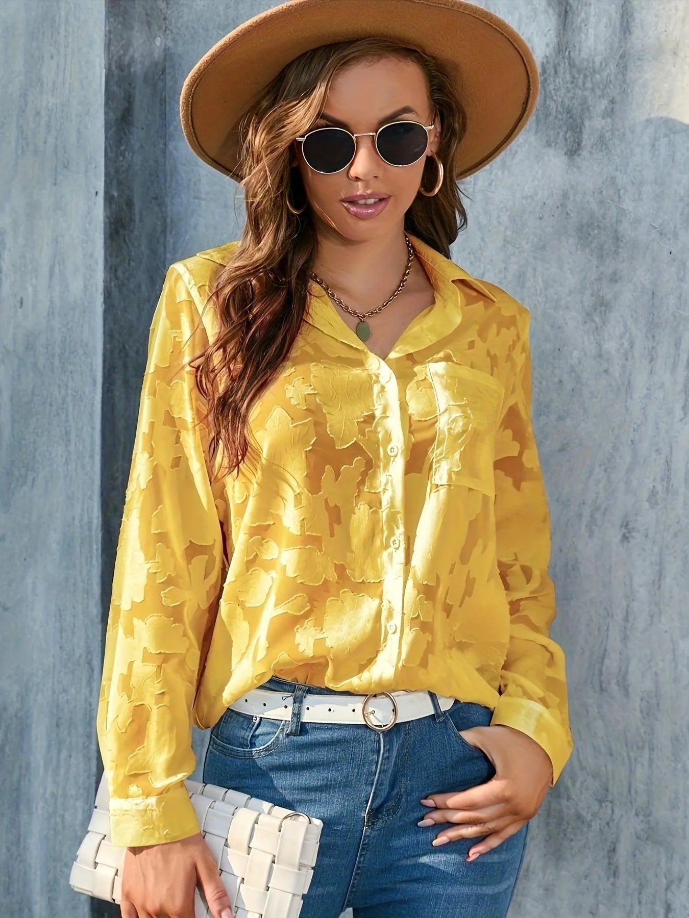Blusa de mujer | Elegante | Tejido ligero con textura sutil | Perfecta para primavera y verano