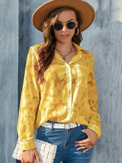 Blusa de mujer | Elegante | Tejido ligero con textura sutil | Perfecta para primavera y verano