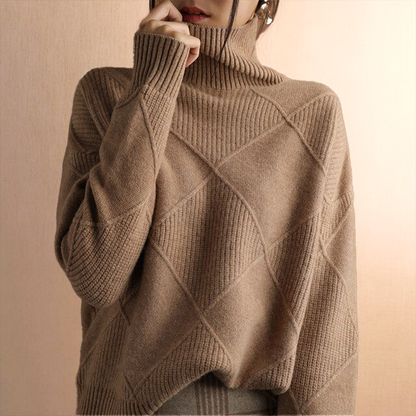Kylie - Elegante jersey de cuello alto de invierno para mujer
