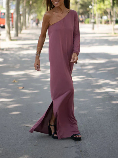 Felicity - Maxivestido flexible con hombros al descubierto