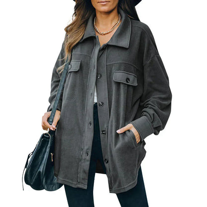 Elise | chaqueta de botones de forro polar