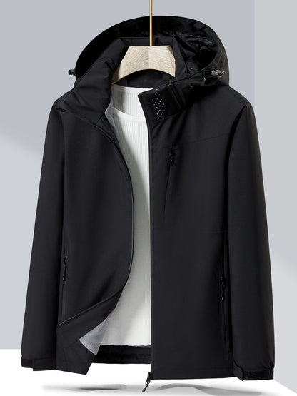 Elegante chaqueta de invierno de forro polar impermeable con capucha para mujer | Perfecta para actividades al aire libre
