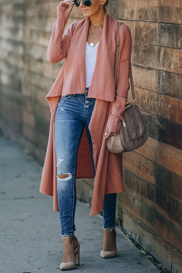 Ursina Cardigan | Chaqueta de punto larga abierta