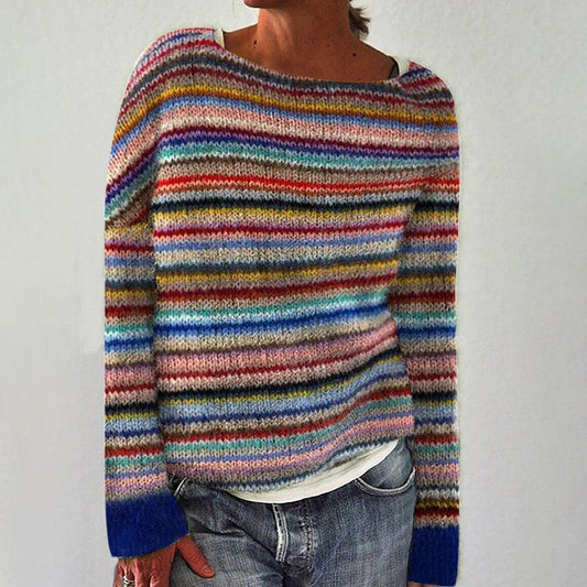 Diana | Elegante jersey de rayas de manga larga