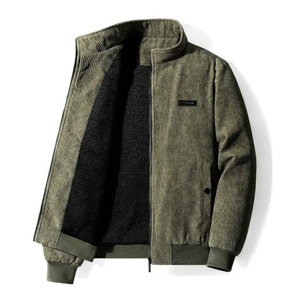 Elias | Chaqueta sherpa retro de terciopelo