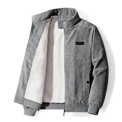 Elias | Chaqueta sherpa retro de terciopelo