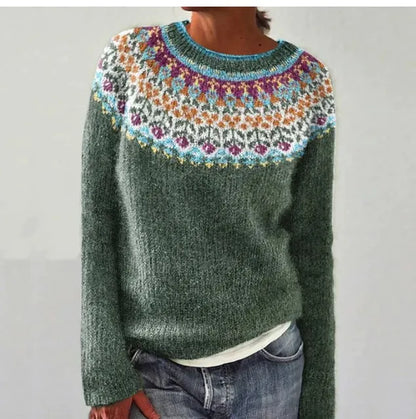 SILVIA™ | Jersey retro de otoño