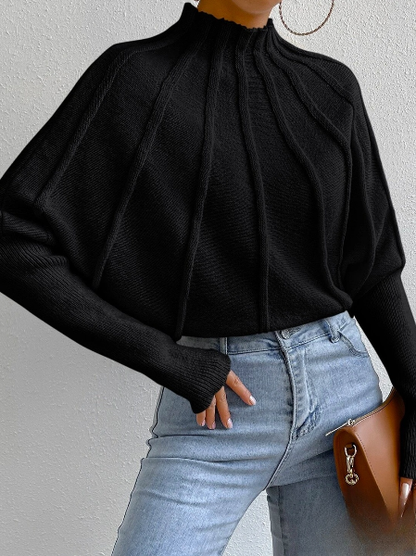 Jersey de medio cuello para un look informal