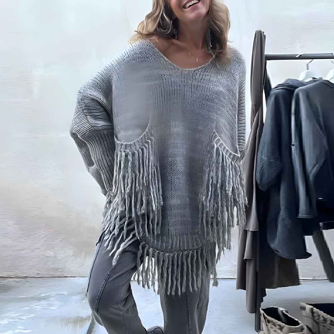 Fabienne | Jersey de flecos estilo bohemio
