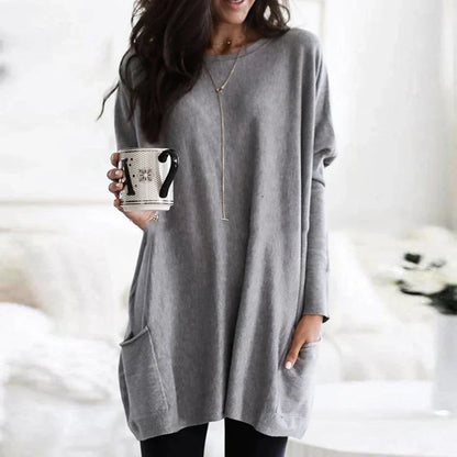 Elegante camisa de manga larga para mujer